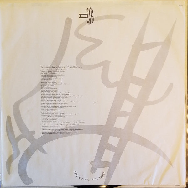 David Bowie : Never Let Me Down (LP, Album, Club, BMG)
