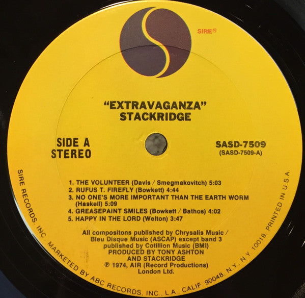 Stackridge : Extravaganza (LP, Album)