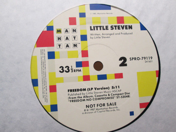 Little Steven : Freedom (12", Promo)