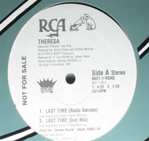Theresa : Last Time (A Special Dance Remix) (12", Promo)