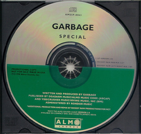 Garbage : Special (CD, Single, Promo)