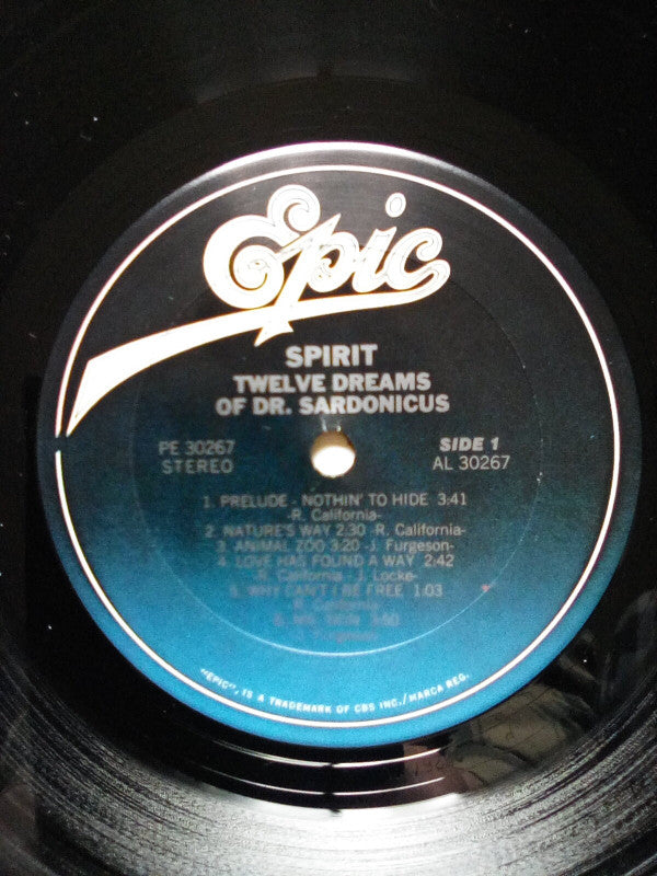 Spirit (8) : Twelve Dreams Of Dr. Sardonicus (LP, Album, RE, San)