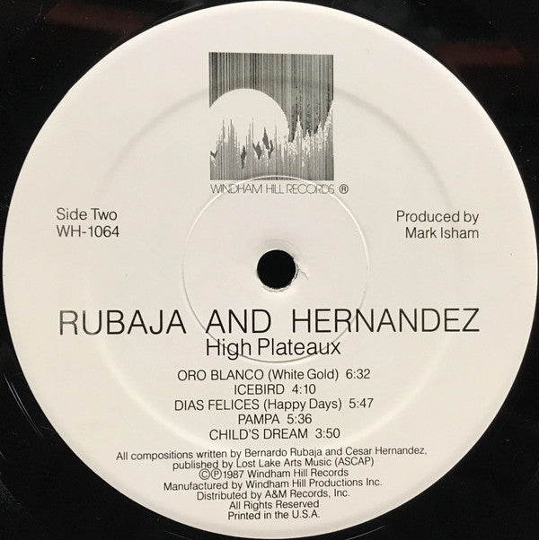 Rubaja And Hernandez : High Plateaux (LP, Album)