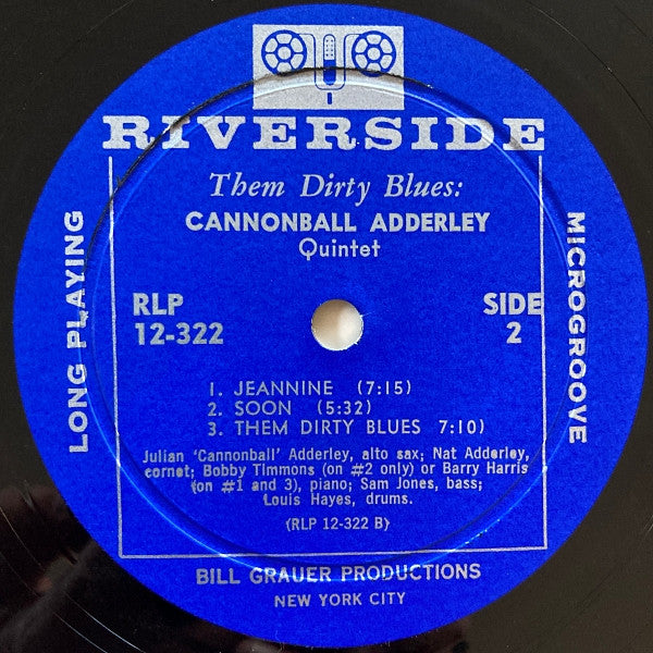 The Cannonball Adderley Quintet : Them Dirty Blues (LP, Album, Mono, Abb)
