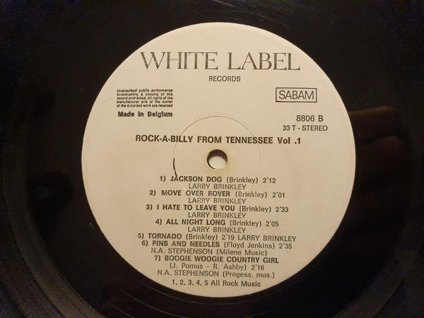 Various : Rock-A-Billy From Tennessee Vol 1 (LP, Comp)