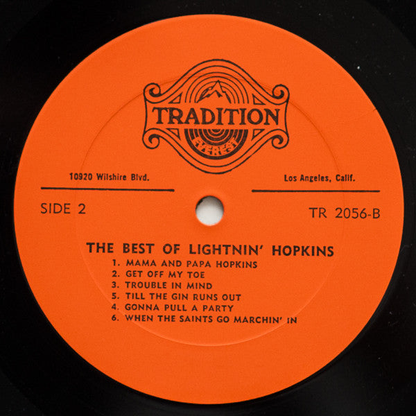 Lightnin' Hopkins : The Best Of Lightnin' Hopkins (LP, Comp)