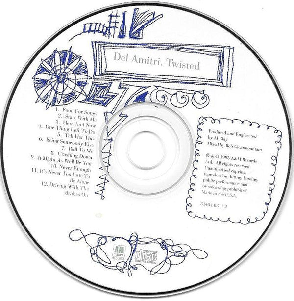 Del Amitri : Twisted (CD, Album, DAD)