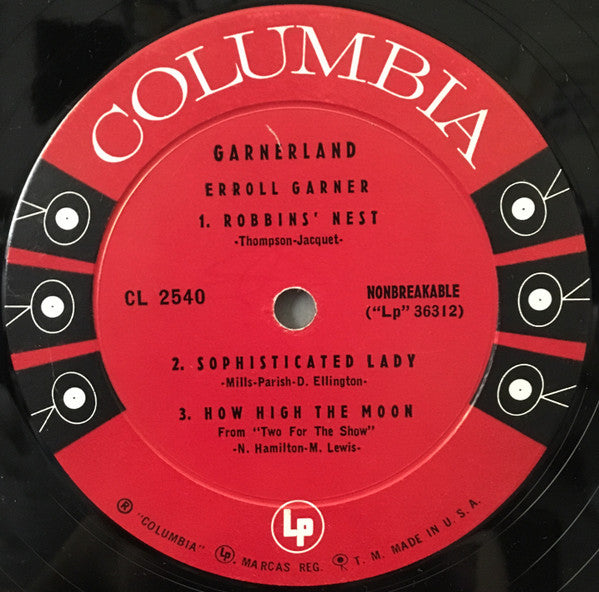 Erroll Garner : Garnerland (10", Album, Mono)