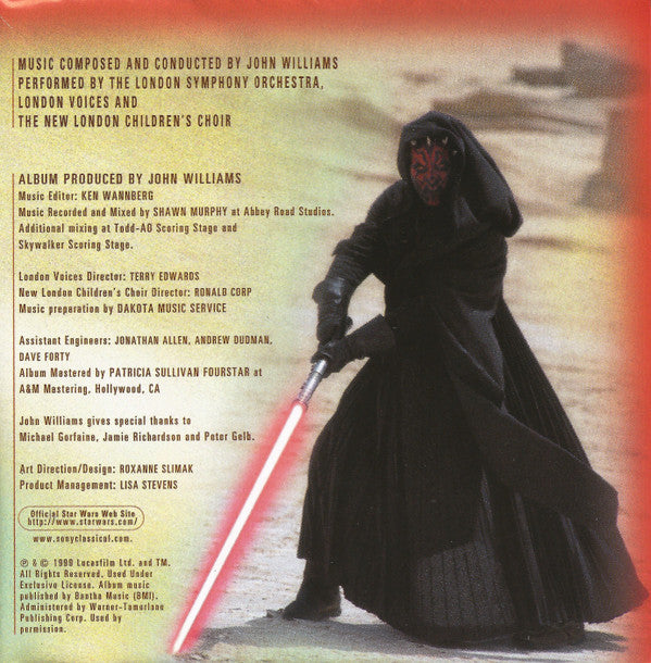 John Williams (4) : Star Wars - Episode I: The Phantom Menace (Original Motion Picture Soundtrack) (CD, Album)