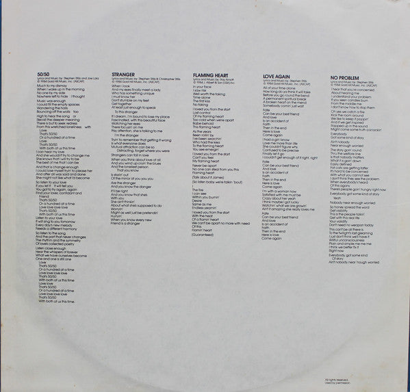 Stephen Stills : Right By You (LP, Album, SP )