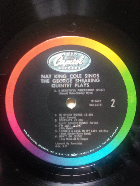 Nat King Cole / George Shearing : Nat King Cole Sings / George Shearing Plays (LP, Album, Mono, Los)
