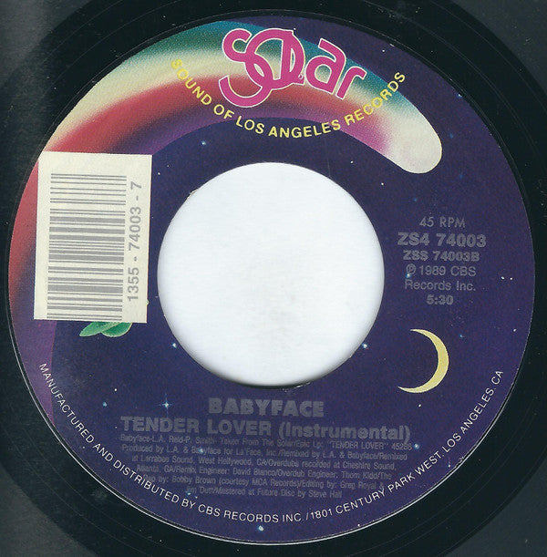 Babyface : Tender Lover (7", Styrene)