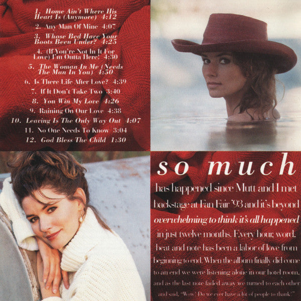 Shania Twain : The Woman In Me (CD, Album, PMD)