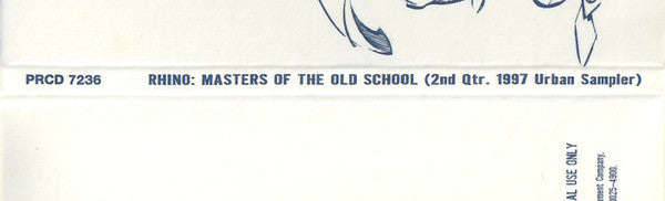 Various : Rhino Masters Of The Old School (2nd Quarter 1997 Urban Sampler) (CD, Comp, Promo, Smplr)