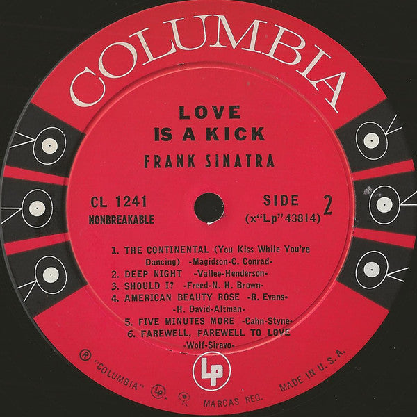 Frank Sinatra : Love Is A Kick (LP, Album, Comp, Mono, Bri)