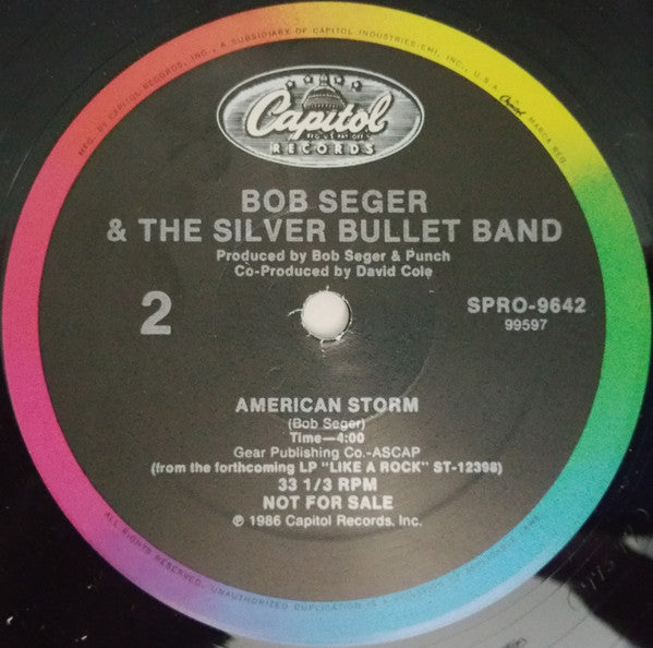 Bob Seger And The Silver Bullet Band : American Storm (Extended Version) (12", Promo)