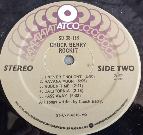 Chuck Berry : Rockit (LP, Album, MO)