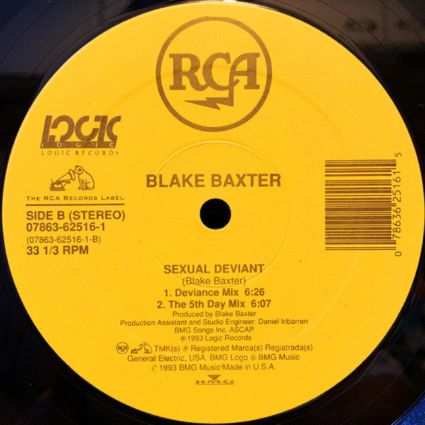 Blake Baxter : Sexual Deviant (12")