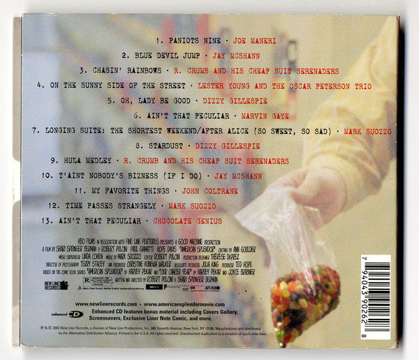 Various : American Splendor (Original Motion Picture Soundtrack) (CD, Album, Comp)