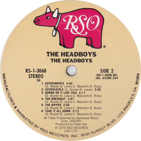 The Headboys : The Headboys (LP, Album, Pit)