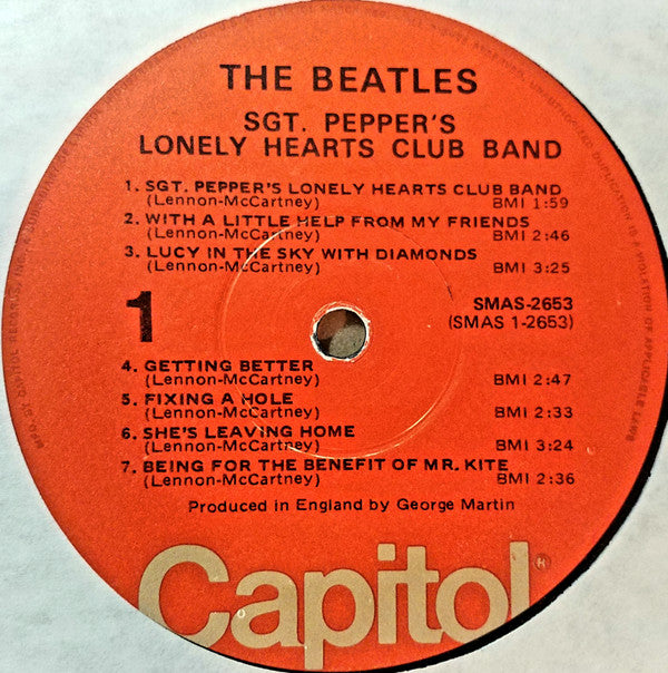 The Beatles : Sgt. Pepper's Lonely Hearts Club Band (LP, Album, RE, Win)