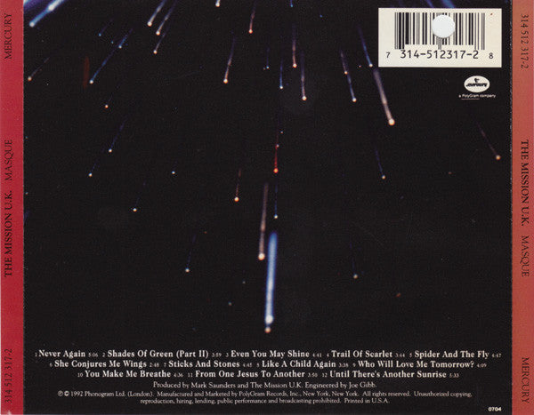 The Mission : Masque (CD, Album)