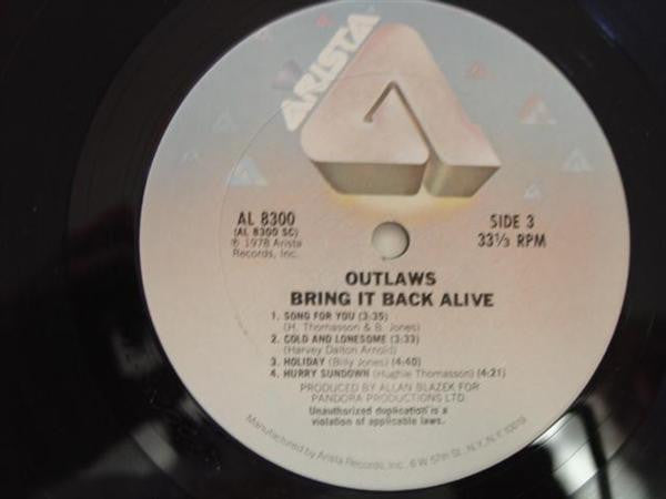Outlaws : Bring It Back Alive (2xLP, Album, RP)