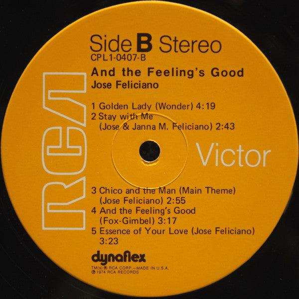 Jose Feliciano* : And The Feeling's Good (LP, Album, Hol)