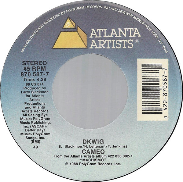 Cameo : You Make Me Work (7", Single, 49 )