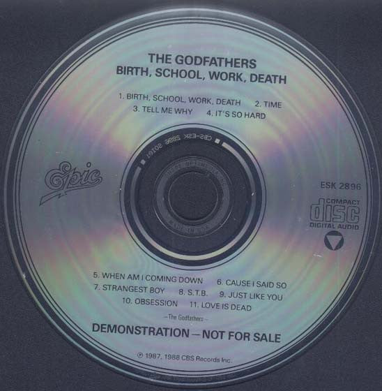 The Godfathers : Birth, School, Work, Death (CD, Album, Promo)