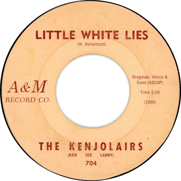 The Kenjolairs : The Story Of An Evergreen Tree / Little White Lies (7", Single, Mono, Styrene)