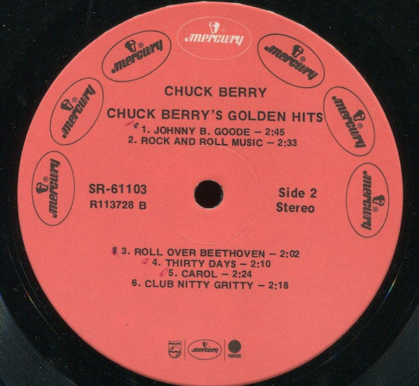 Chuck Berry : Chuck Berry's Golden Hits (LP, Album, Club, RE, RCA)