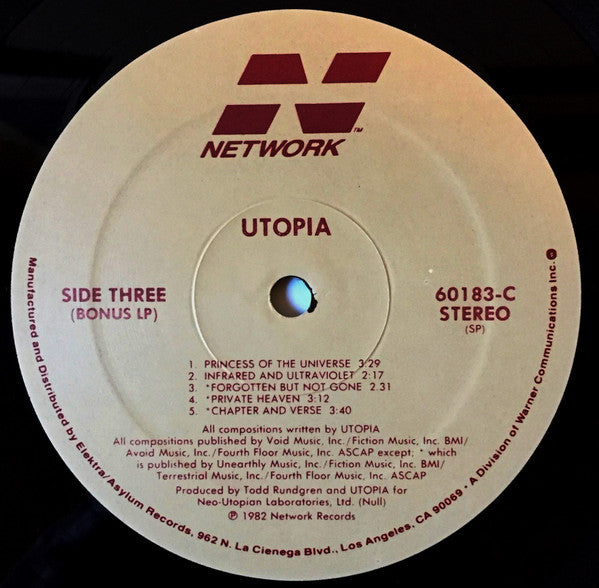 Utopia (5) : Utopia (2xLP, Album, SP )