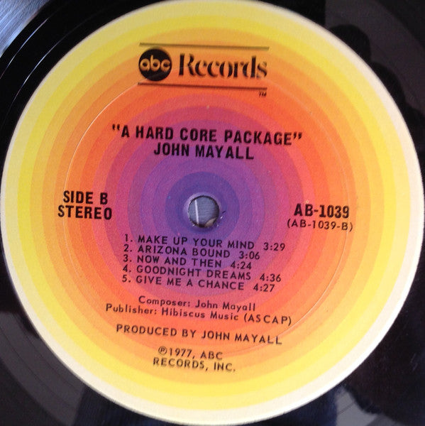 John Mayall : A Hard Core Package (LP, Album, SXT)