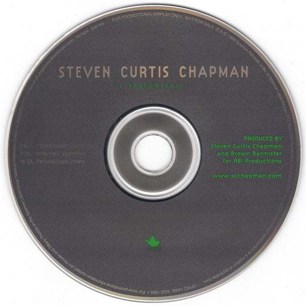 Steven Curtis Chapman : Speechless (CD, Single, Promo)