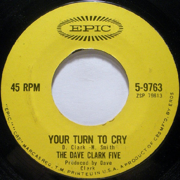 The Dave Clark Five : Come Home (7", Single, Ter)