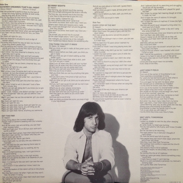 Steve Walsh : Schemer Dreamer (LP, Album, San)