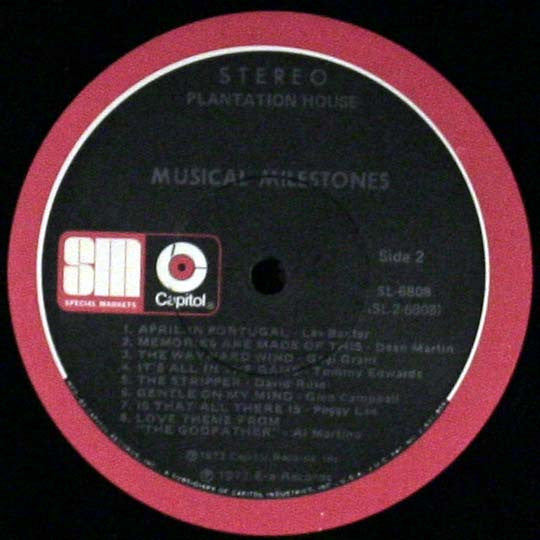 Various : Musical Milestones (LP, Comp)