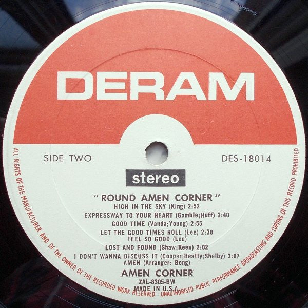 Amen Corner : Round Amen Corner (LP, Album)