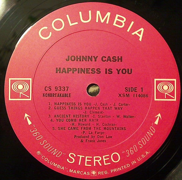 Johnny Cash : Happiness Is You (LP, Album)