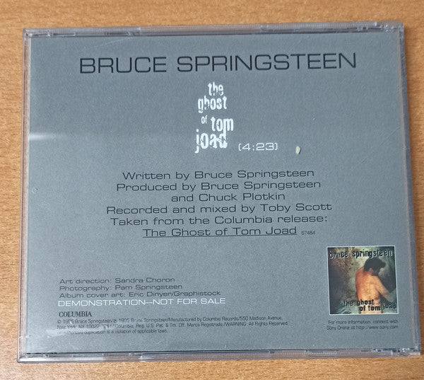Bruce Springsteen : The Ghost Of Tom Joad (CD, Single, Promo)