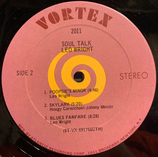 Leo Wright : Soul Talk (LP, Album, CTH)