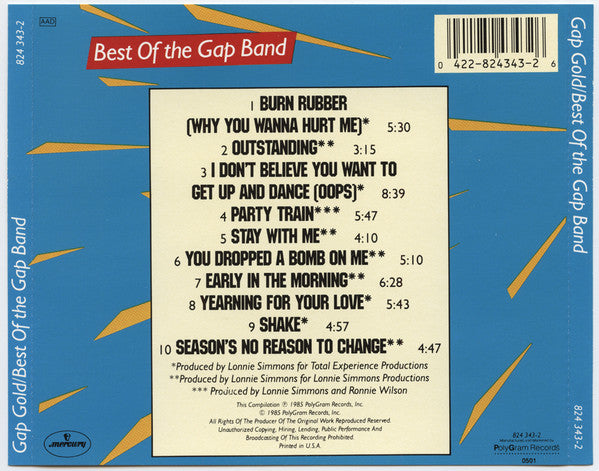 The Gap Band : Gap Gold: Best Of The Gap Band (CD, Comp, RE)