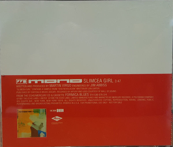 Mono : Slimcea Girl (CD, Single, Promo)