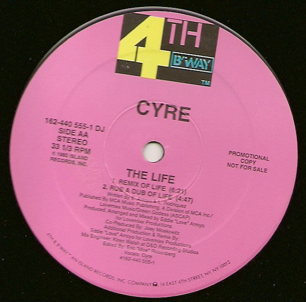 Cyré : The Life (12", Promo)