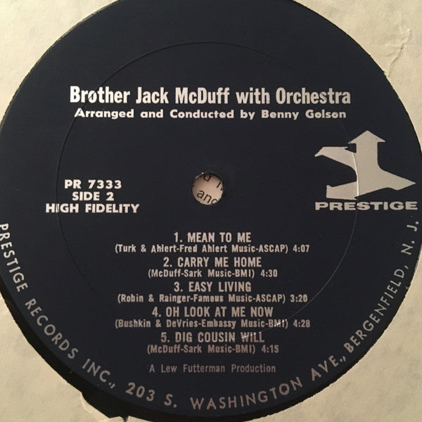 Brother Jack McDuff : Prelude (LP, Album, Mono)