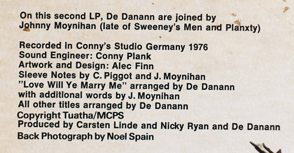 De Danann : Selected Jigs Reels & Songs (LP, Album)