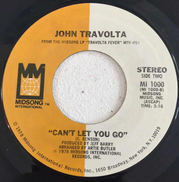 John Travolta : Big Trouble (7", Single)