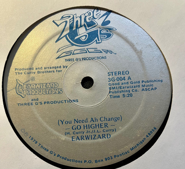 Earwizard : (You Need Ah Change) Go Higher (12")
