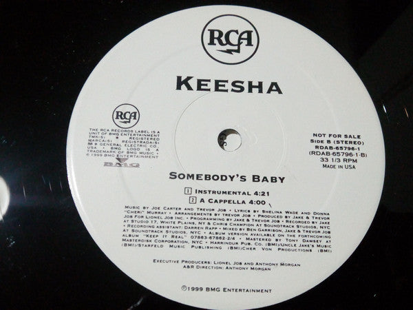 Keesha : Somebody's Baby (12", Single, Promo)